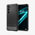 ACS07286 - Galaxy S24 Ultra Case Rugged Armor in Matte Black showing the back